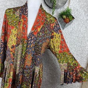 Maxima USA Open Front Flounce Sleeve Cardigan